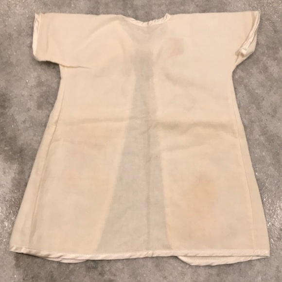 Vintage Infant Baby Robe Hand Painted Satin Tie 3-6 Months - Picture 7 of 10